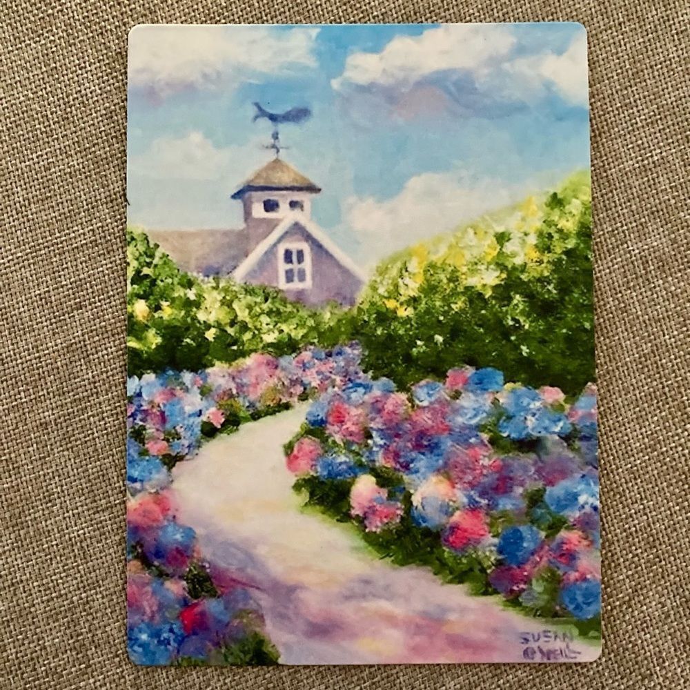 Nantucket Hydrangea Painting Magnet